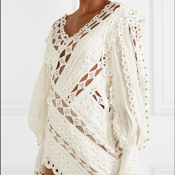 Zimmermann Moncur Studded Mini Dress - Picture 2 of 9